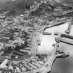 Macduff, general view, showing Macduff Harbour and Crook O'Ness Street.  Oblique aerial photograph taken facing south.