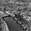 Inverness, general view, showing Inverness Castle and Ness Bridge.  Oblique aerial photograph taken facing north.  
