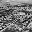 Nairn, general view, showing Old Parish Church and Rosebank Primary School.  Oblique aerial photograph taken facing east.