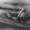 Cochran's Boiler Works, Newbie, Annan.  Oblique aerial photograph taken facing south-west.