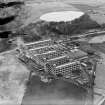 Arrol-Aster Car Factory, Heathhall, Dumfries.  Oblique aerial photograph taken facing north.  This image has been produced from a damaged negative.