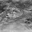J and P Coats Ltd. Ferguslie Mills Thread Works, Paisley.  Oblique aerial photograph taken facing east.