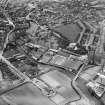 Clark and Co. Anchor Mills Thread Works, Paisley.  Oblique aerial photograph taken facing north-west.