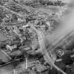 Penicuik, general view, showing Bridge Street and High Street.  Oblique aerial photograph taken facing north.