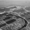 Leith Docks, Edinburgh.  Oblique aerial photograph taken facing east.