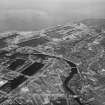 Leith Docks, Edinburgh.  Oblique aerial photograph taken facing east.