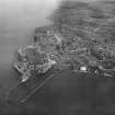 Leith Docks, Edinburgh.  Oblique aerial photograph taken facing south-east.