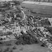 Moffat, general view, showing High Street and Eastgate.  Oblique aerial photograph taken facing east.