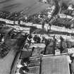Clackmannan, general view, showing Tolbooth and Mercat Cross.  Oblique aerial photograph taken facing north.