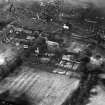 Bo'ness, general view, showing Carriden Parish Church and Old Manse, Carriden Brae.  Oblique aerial photograph taken facing north.