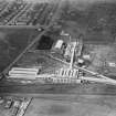 Refuse Destruction and Electric Works, Helen Street, Govan, Glasgow.  Oblique aerial photograph taken facing north.