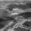 Refuse Destruction and Electric Works, Helen Street, Govan, Glasgow.  Oblique aerial photograph taken facing north-east.