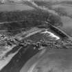 Clyde Bridge, between Hamilton and Motherwell, under construction.  Oblique aerial photograph taken facing south-east.