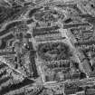 Edinburgh, general view, showing Charlotte Square and Moray Place Gardens.  Oblique aerial photograph taken facing north.