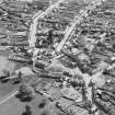Bathgate, general view, showing Bathgate High Church and Mid Street.  Oblique aerial photograph taken facing south-east.