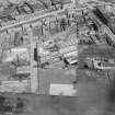 West Lothian Hosiery Works, Gardners Lane, Bathgate.  Oblique aerial photograph taken facing north-east.