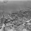 Bo'ness, general view, showing Union Street and Dock.  Oblique aerial photograph taken facing north.