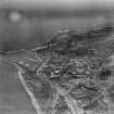 Bo'ness, general view, showing Harbour, Dock and Stewart Avenue.  Oblique aerial photograph taken facing east.  