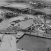 Burntisland, general view, showing West Dock and Harbour Place.  Oblique aerial photograph taken facing north-west.