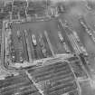 Prince's Dock, Glasgow.  Oblique aerial photograph taken facing north-west.