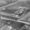 Macfarlane, Lang and Co. Biscuit Factory, Clydeford Drive, Glasgow.  Oblique aerial photograph taken facing east.  This image has been produced from a damaged negative.