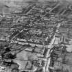 Lochgelly, general view, showing High Street and Mid Street.  Oblique aerial photograph taken facing north.  This image has been produced from a damaged negative.