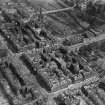 Edinburgh, general view, showing George Street, The Mound and Princes Street Gardens.  Oblique aerial photograph taken facing east.  This image has been produced from a damaged negative.