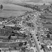 Lochmaben, general view, showing Town House and Queen Street.  Oblique aerial photograph taken facing north.