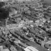 Annan, general view, showing Old Parish Church and High Street.  Oblique aerial photograph taken facing north.