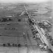 The A8 Glasgow and Edinburgh Road, Salsburgh Bypass, under construction.  Oblique aerial photograph taken facing west.