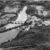 Dunkeld, general view, showing Dunkeld Bridge and Cathedral Street.  Oblique aerial photograph taken facing west.