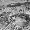 Nairn, general view, showing High Street and Rose's Academical Institution.  Oblique aerial photograph taken facing east.