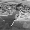 Girvan, general view, showing Girvan Harbour and The Avenue.  Oblique aerial photograph taken facing east.