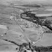 Glenluce, general view, showing Main Street and Lady Stair Park.  Oblique aerial photograph taken facing east.