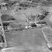 Clyde Paper Mill, Rutherglen, Glasgow.  Oblique aerial photograph taken facing north-west.