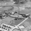 Clyde Paper Mill, Rutherglen, Glasgow.  Oblique aerial photograph taken facing east.