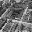 Mavor and Coulson Engineering Works, Broad Street, Glasgow.  Oblique aerial photograph taken facing north.