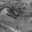 John Brown's Shipyard, Clydebank, Queen Mary under construction.  Oblique aerial photograph taken facing north.
