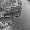 John Brown's Shipyard, Clydebank, Queen Mary under construction.  Oblique aerial photograph taken facing south-east.
