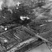 Colvilles Ltd. Dalzell Steel Works, Park Street, Motherwell.  Oblique aerial photograph taken facing east.