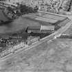 William Thyne Ltd. Lochend Works, Marionville Road and Lochend Park.  Oblique aerial photograph taken facing north.