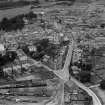 Annan, general view, showing Central Hotel, Station Road and St John's Road.  Oblique aerial photograph taken facing north.