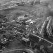 Brownlee and Co. City Saw Mills, Port Dundas and Cowlairs Park, Glasgow.  Oblique aerial photograph taken facing east.