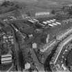 Brownlee and Co. City Saw Mills, Port Dundas, Glasgow.  Oblique aerial photograph taken facing north.