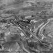 Brownlee and Co. City Saw Mills, Port Dundas and Cowlairs Park, Glasgow.  Oblique aerial photograph taken facing north-east.