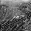 Brownlee and Co. City Saw Mills, Port Dundas, Glasgow.  Oblique aerial photograph taken facing west.