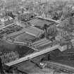 Weaving Factory, Lynedoch Street, Greenock.  Oblique aerial photograph taken facing north.