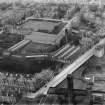 Weaving Factory, Lynedoch Street, Greenock.  Oblique aerial photograph taken facing north.