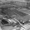 Gourock Ropework Co. Ltd. Govan Ropeworks and Refuse Destruction and Electric Works, Helen Street, Govan, Glasgow.  Oblique aerial photograph taken facing north-east.