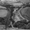 Sewage Purification Plant, Glasgow Road, Coatbridge, under construction.  Oblique aerial photograph taken facing west.